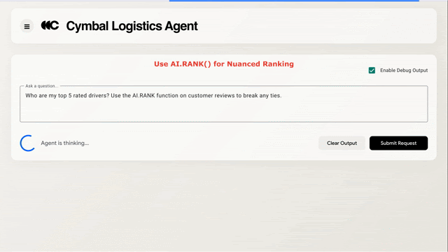 Rank - Exemplo de ranqueamento utilizando AI.RANK() no AlloyDB
