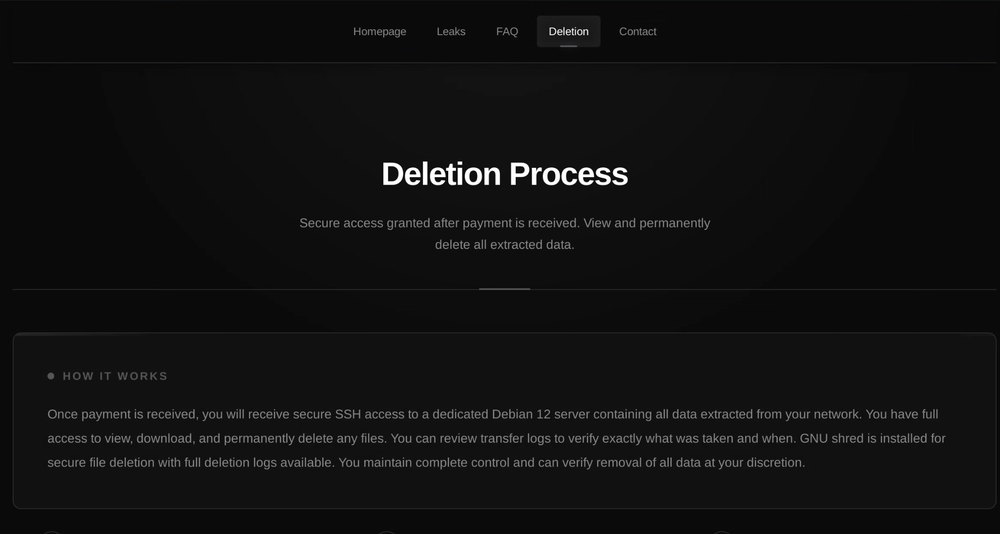 Figure 6: BlackFile DLS Deletion Process