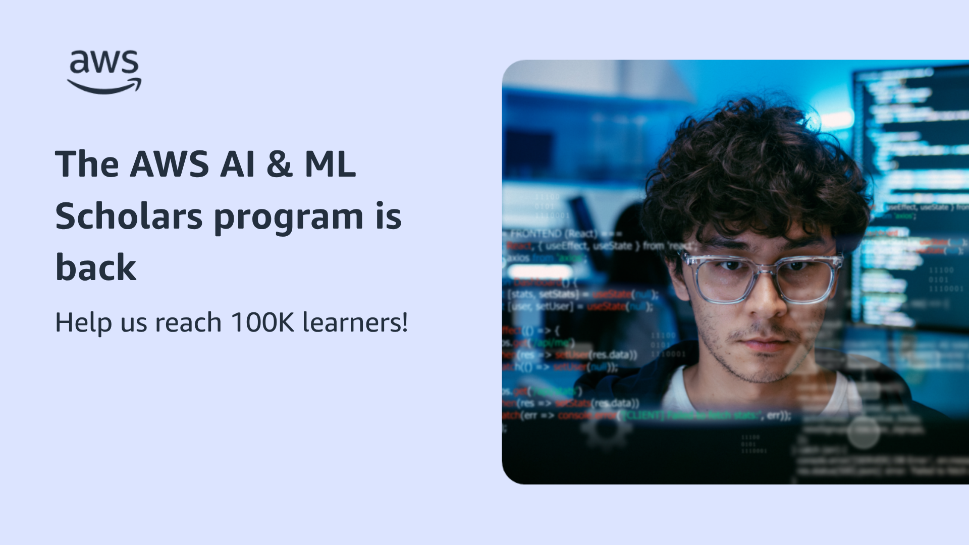 O programa AWS AI & ML Scholars está de volta