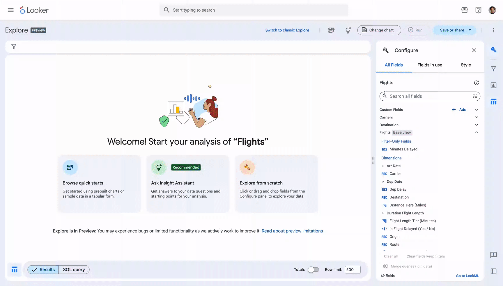 demonstração do Insight Assistant