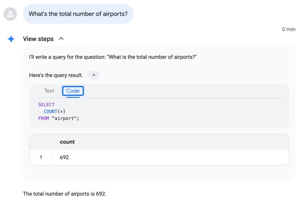 Use Conversational Analytics to get answers from your operational data