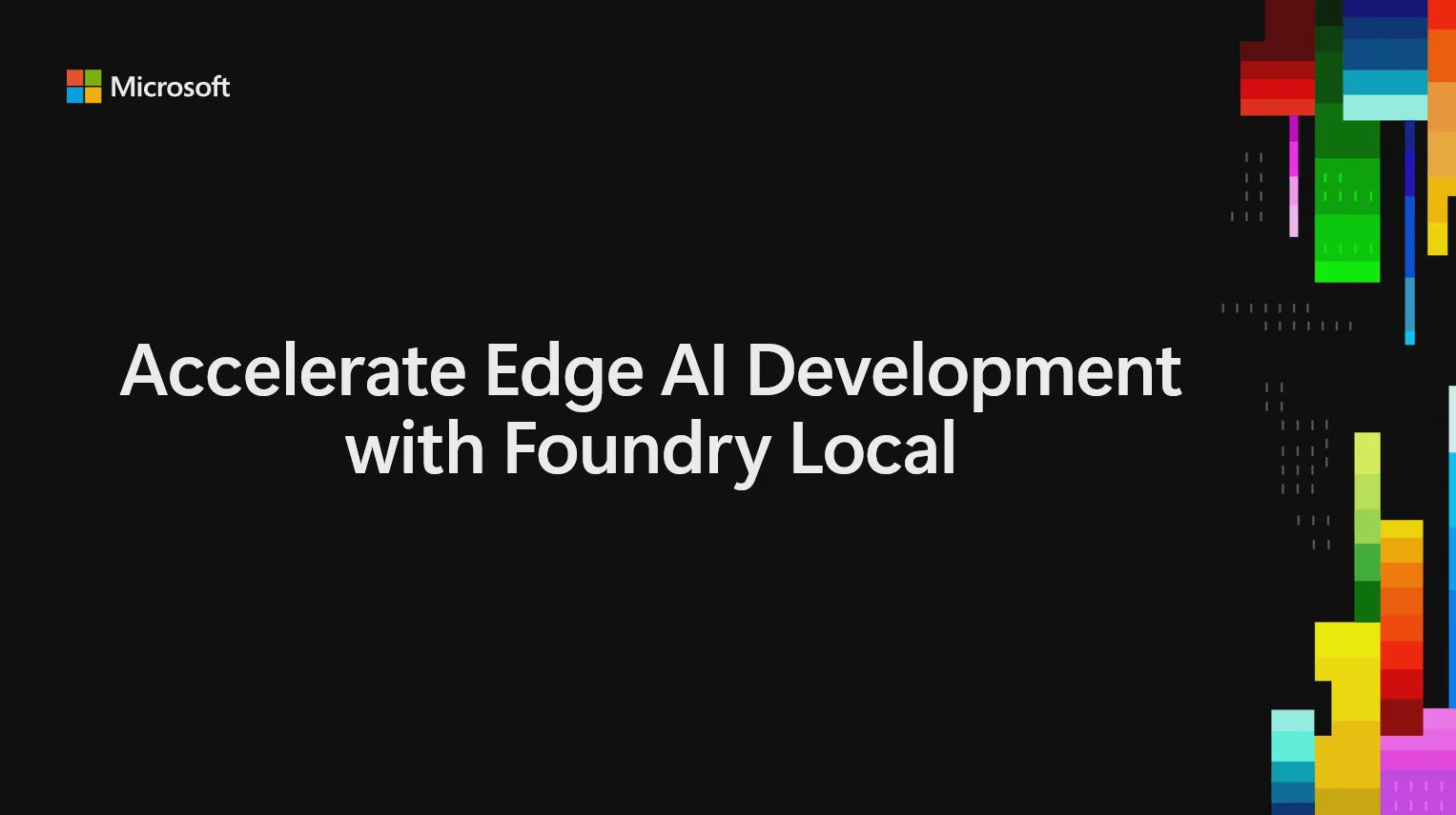 Acelere o Desenvolvimento de Edge AI com Foundry Local