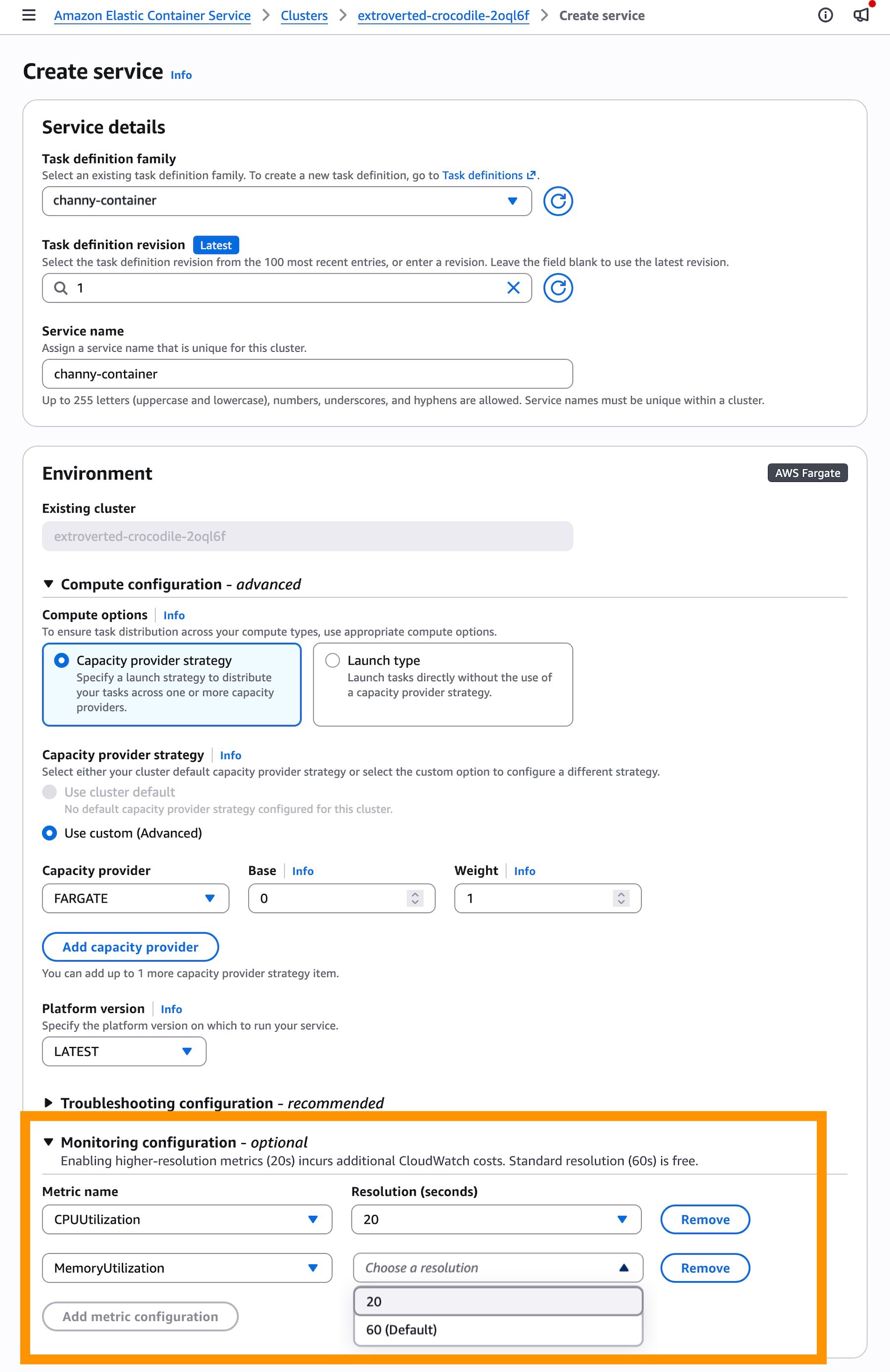 Amazon ECS agora oferece métricas de alta resolução (20s) para auto scaling mais rápido — e isso muda o jogo para quem opera containers no Brasil