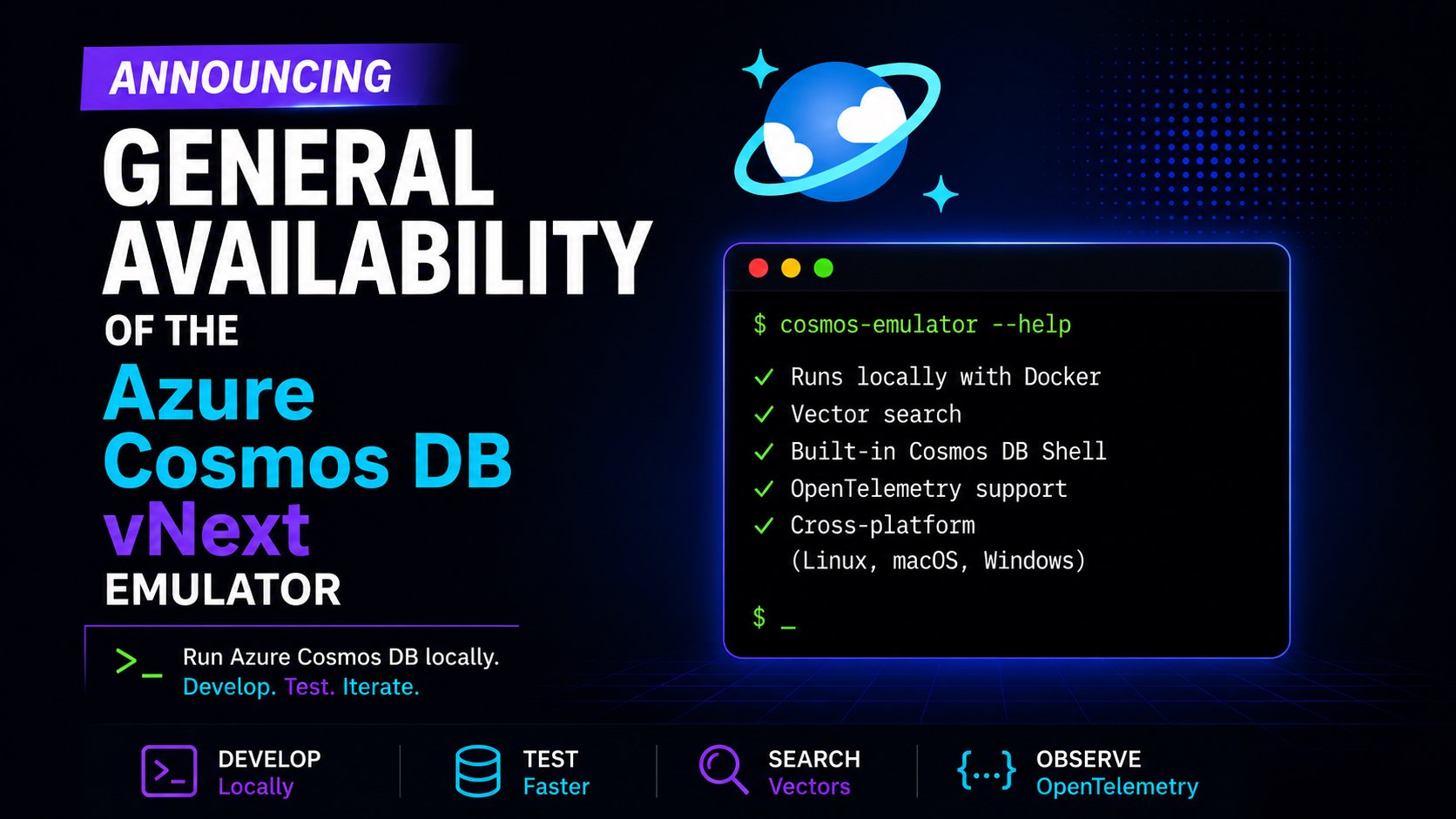 Azure Cosmos DB vNext Emulator GA: O que muda no desenvolvimento local e em pipelines CI para times brasileiros