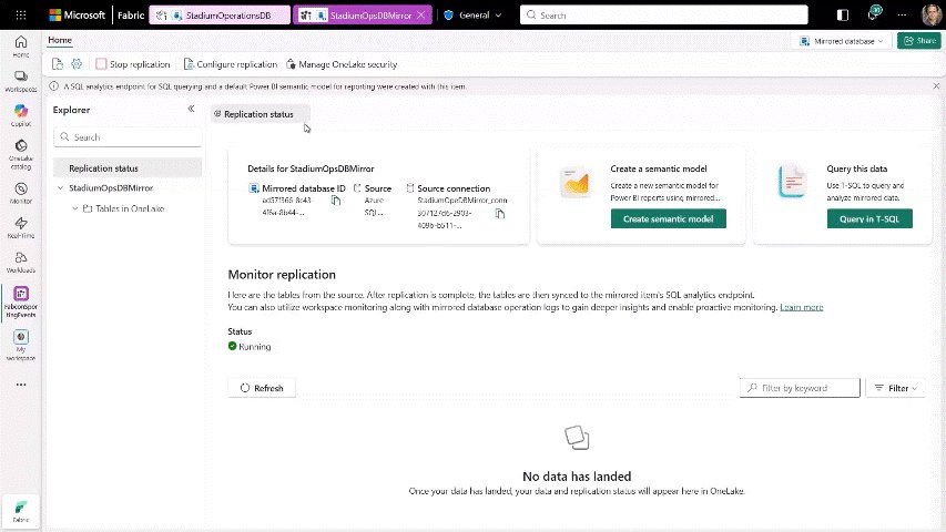 Aplicações em tempo real com Mirrored Database Change Feeds e Fabric Eventstreams: o que muda para quem já usa Mirroring