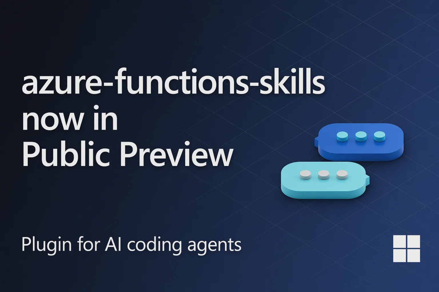 Apresentando azure-functions-skills: Um Workspace para Azure Functions na Era da IA (Preview)