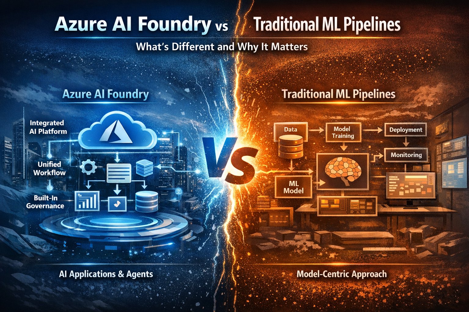 Azure AI Foundry vs. Pipelines de ML Tradicionais: O Que Muda na Prática?