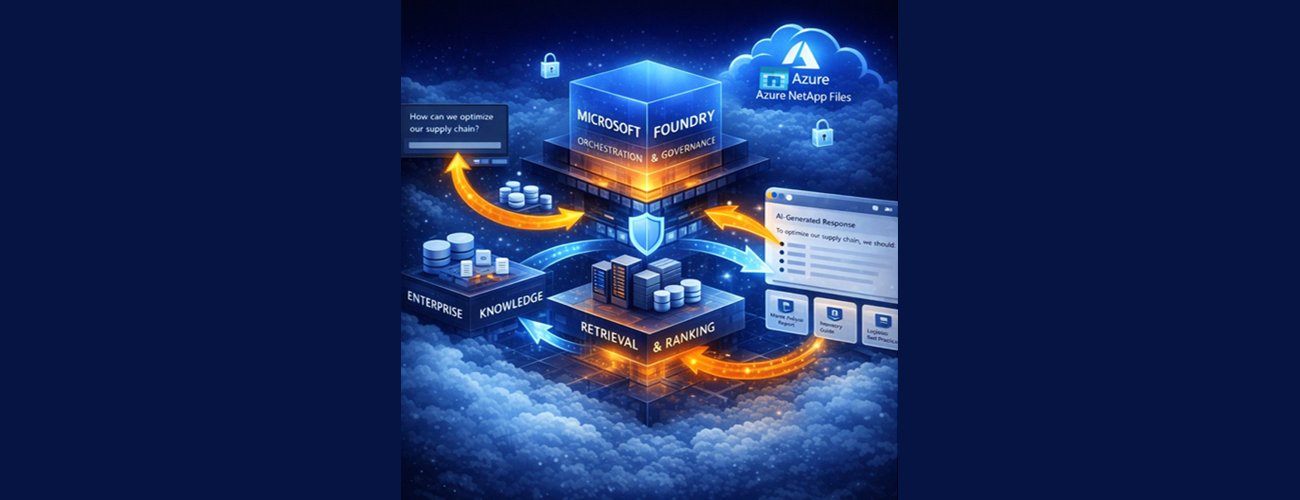 Azure NetApp Files + Microsoft Foundry + Copilot: a camada de experiência do usuário na IA empresarial