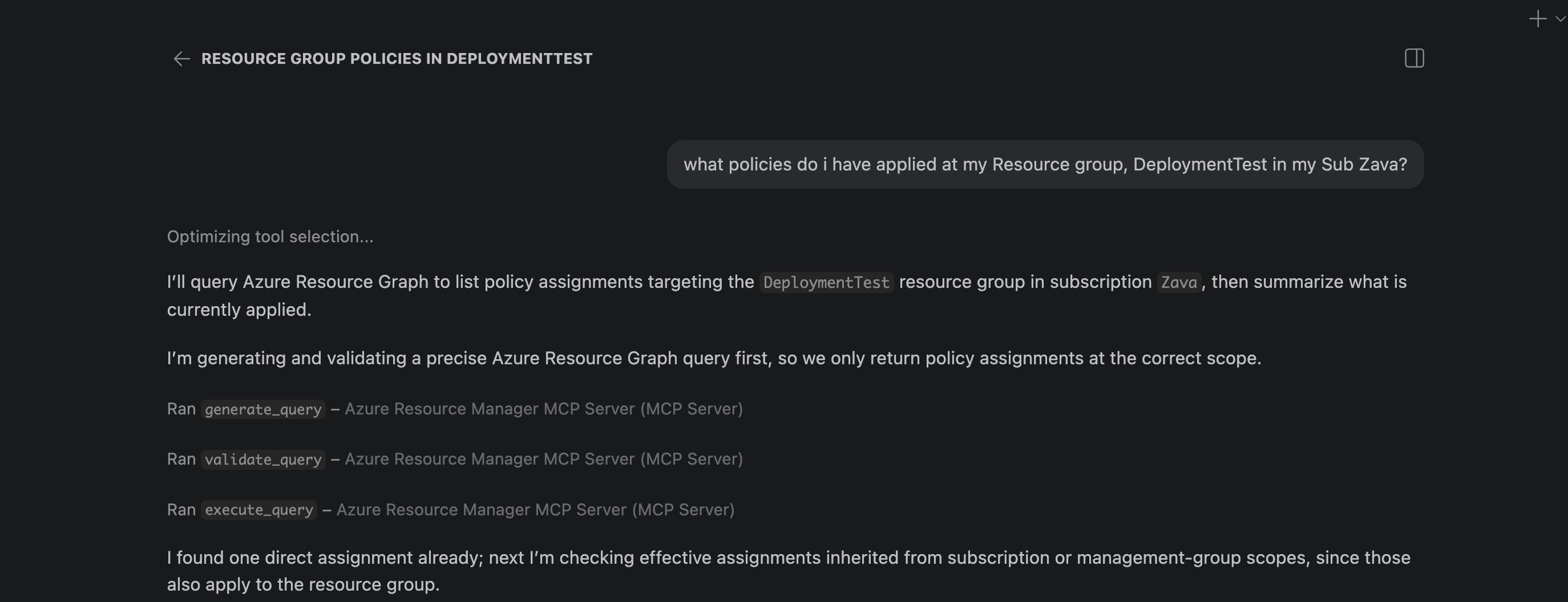 Gerenciamento de infraestrutura no Azure com MCP Server e agentes de IA
