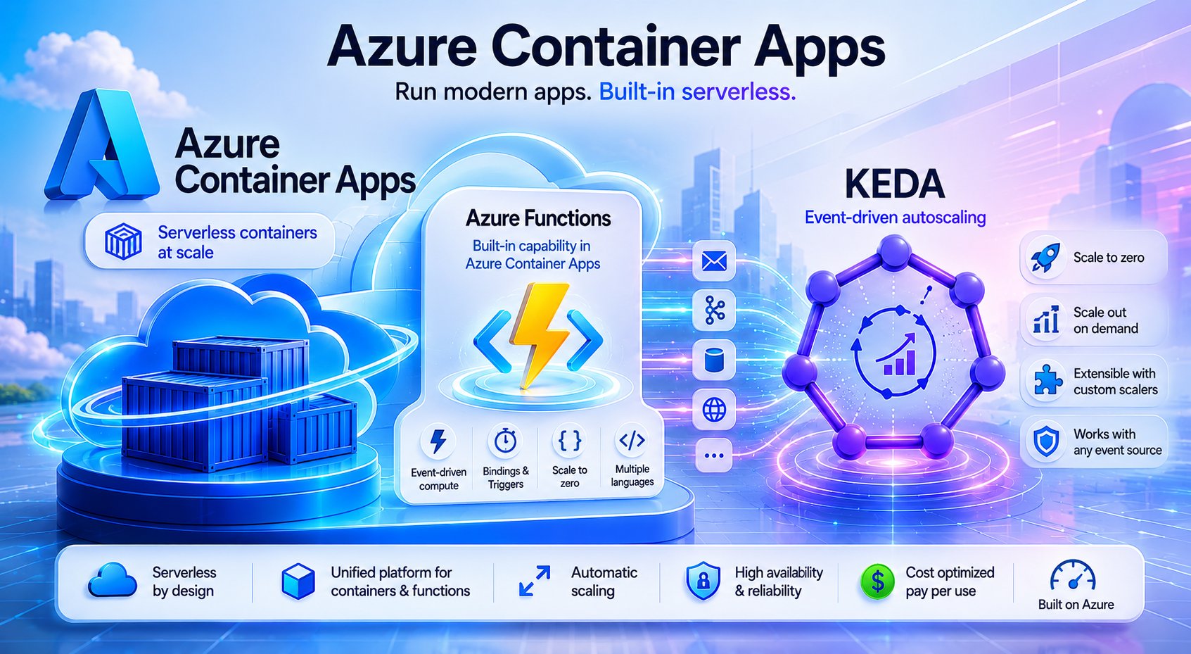 Regras de Scale Personalizadas do KEDA para Azure Functions no Azure Container Apps