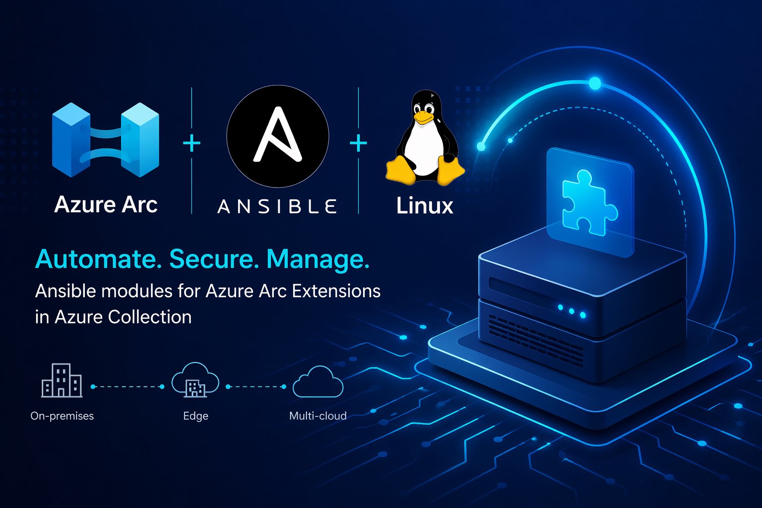 Simplificando a gestão de Azure Arc extensions com novos módulos Ansible
