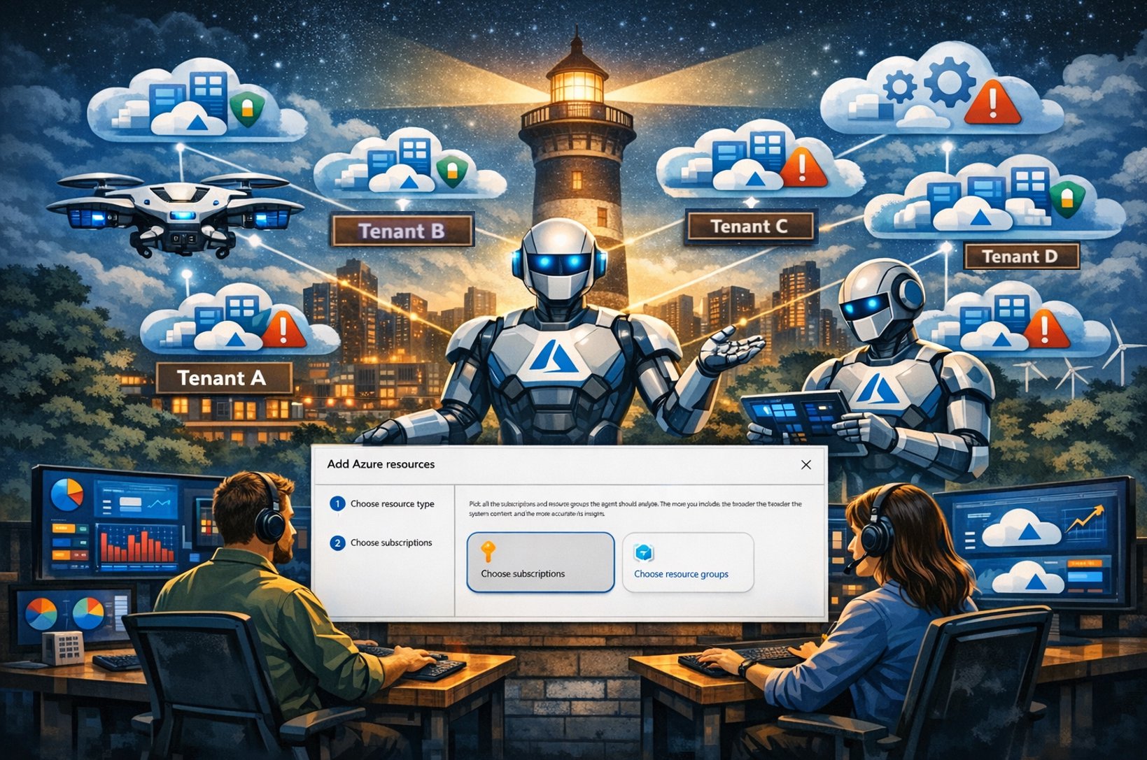 Gerenciamento Multi-Tenant no Azure: O Poder do SRE Agent com Azure Lighthouse