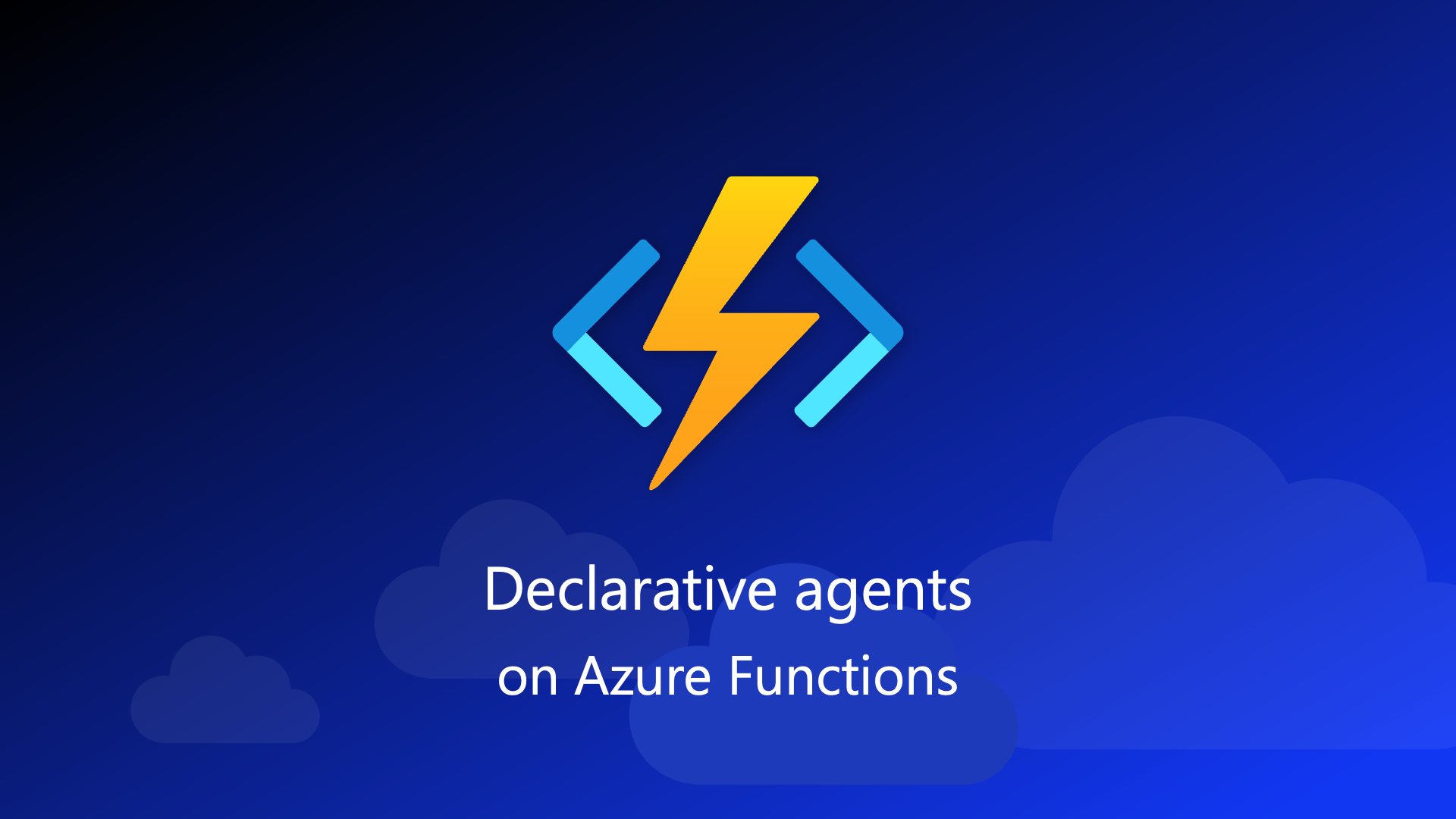Hospedagem de Agentes de IA Declarativos via Azure Functions