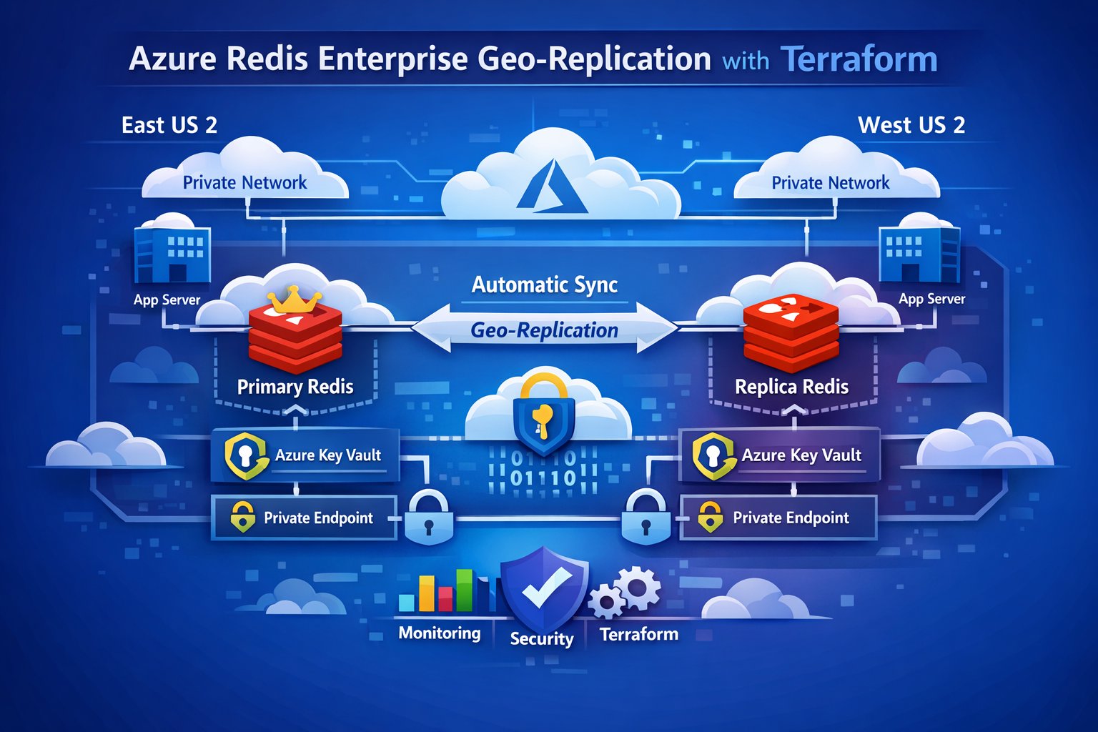 Implementando Azure Redis Enterprise com Geo-Replication usando Terraform