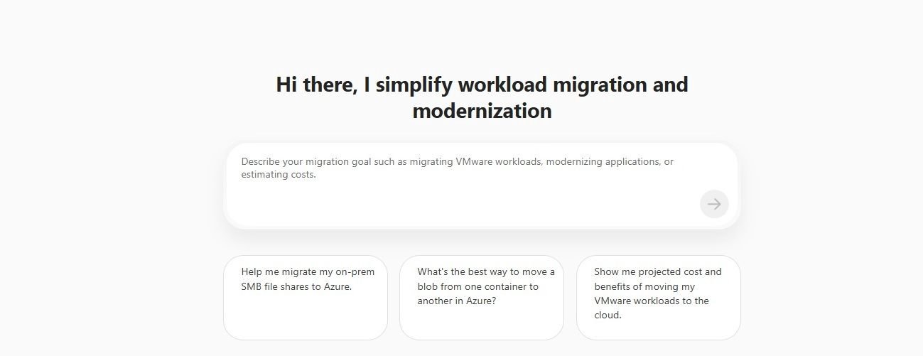 Migração de file shares simplificada com Azure Copilot Migration Agent