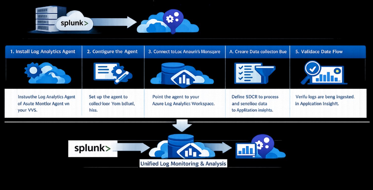 Migração de Logs do Splunk para o Azure Application Insights em VMs: Uma Abordagem Estratégica