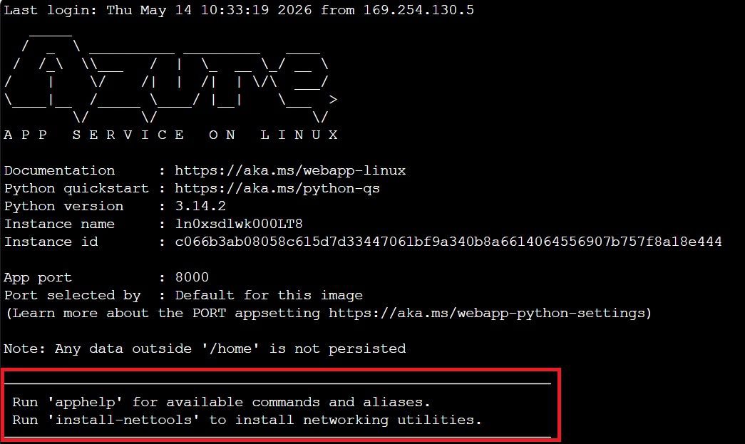 Eficiência e Diagnósticos: Novos Aliases SSH para Aplicações Python no Azure App Service