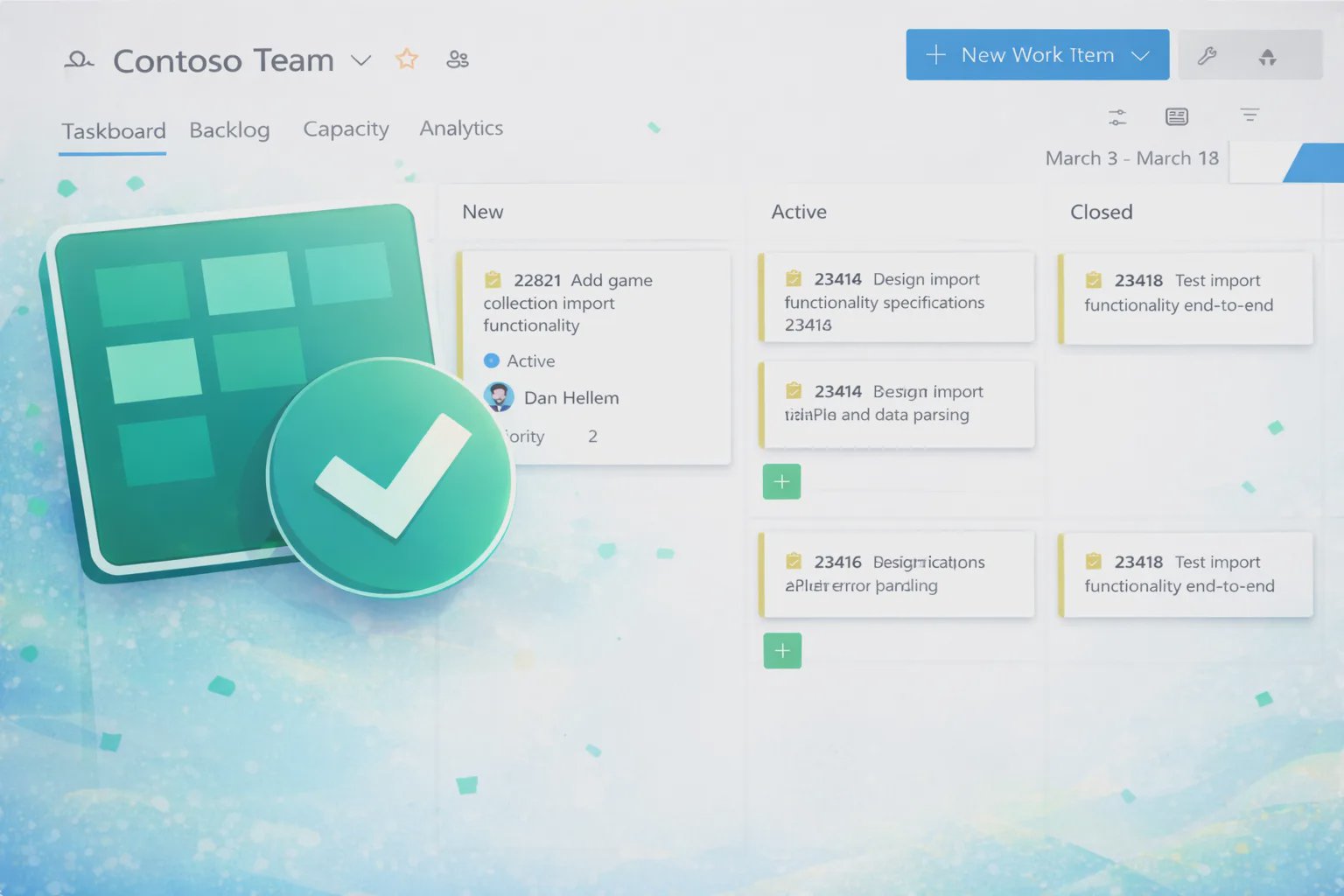 Ajuste de visibilidade: o novo modo condensado nos quadros do Azure Boards