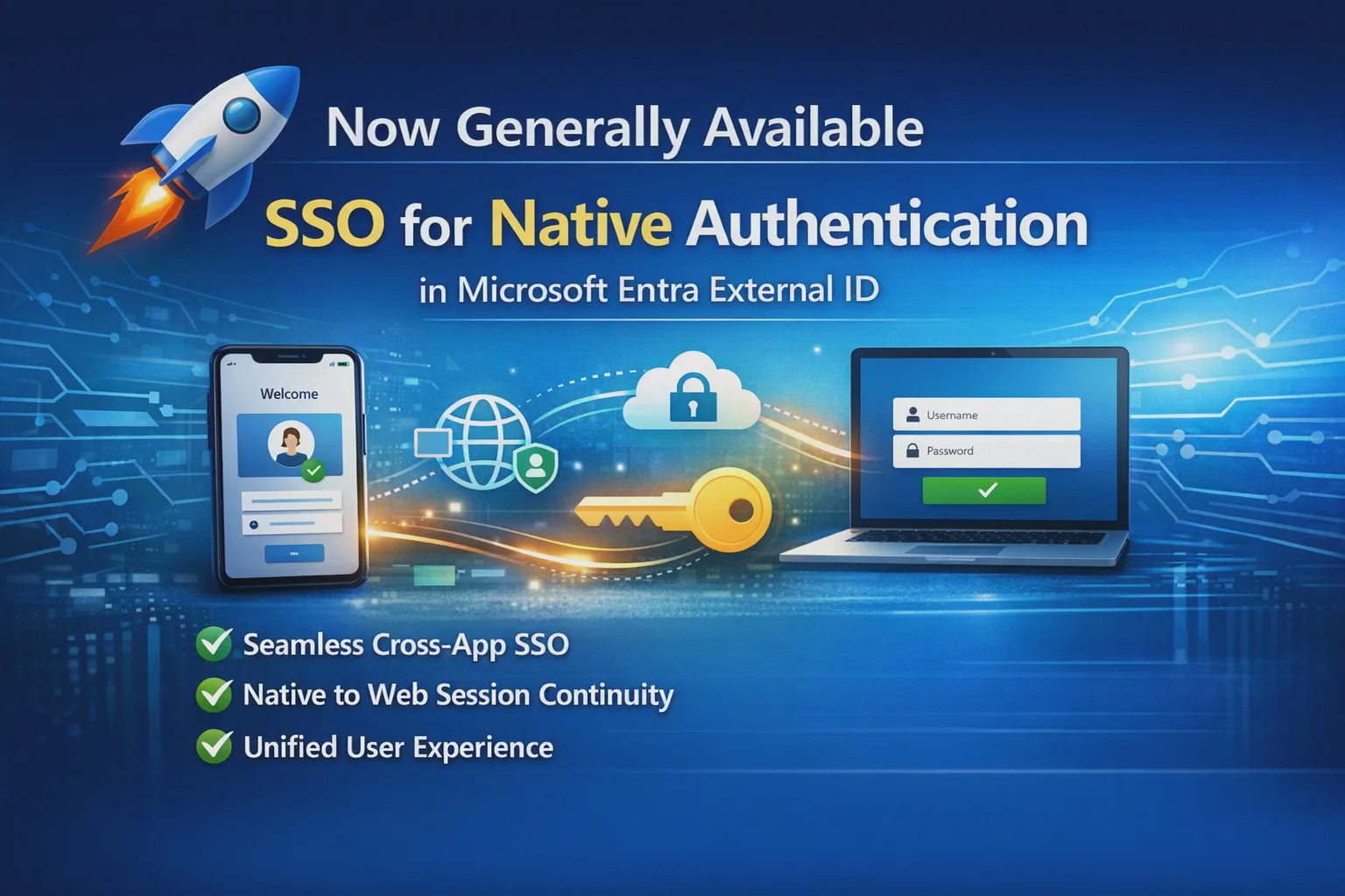 SSO nativo em aplicações híbridas: a evolução do Microsoft Entra External ID